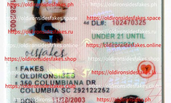 South Carolina Driver License(New SC U21)