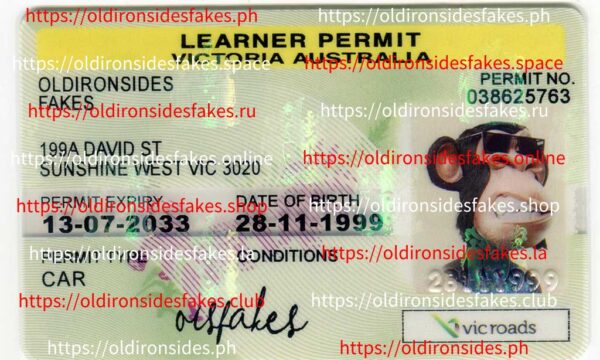 Victoria Australia Learner Permit(VIC-Y-LEARNER)