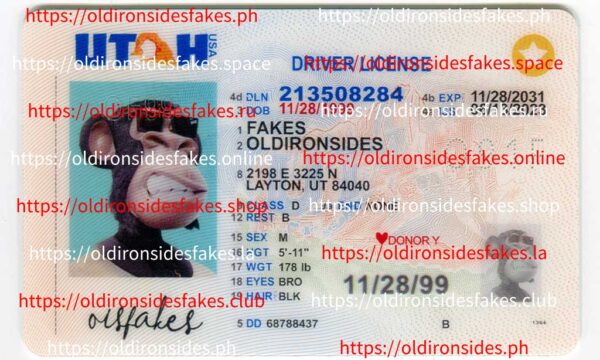 Utah Driver License(New UT O21)