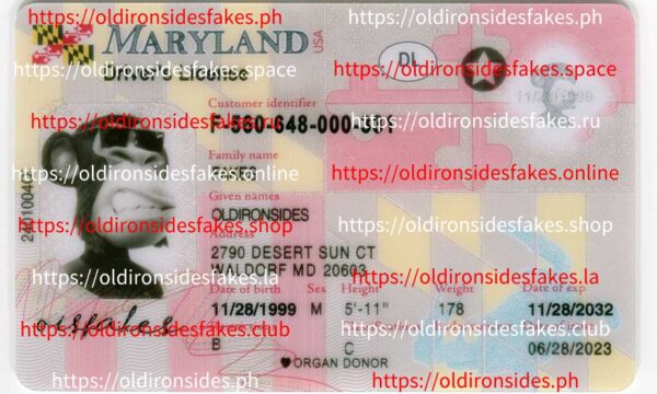 Maryland Driver License(New MD 2022 PolyCard)