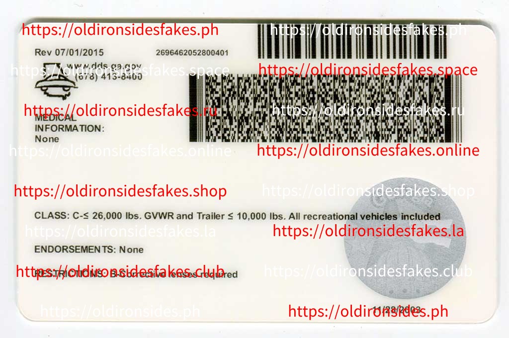 Georgia Driver License(Old GA U21) - Image 2