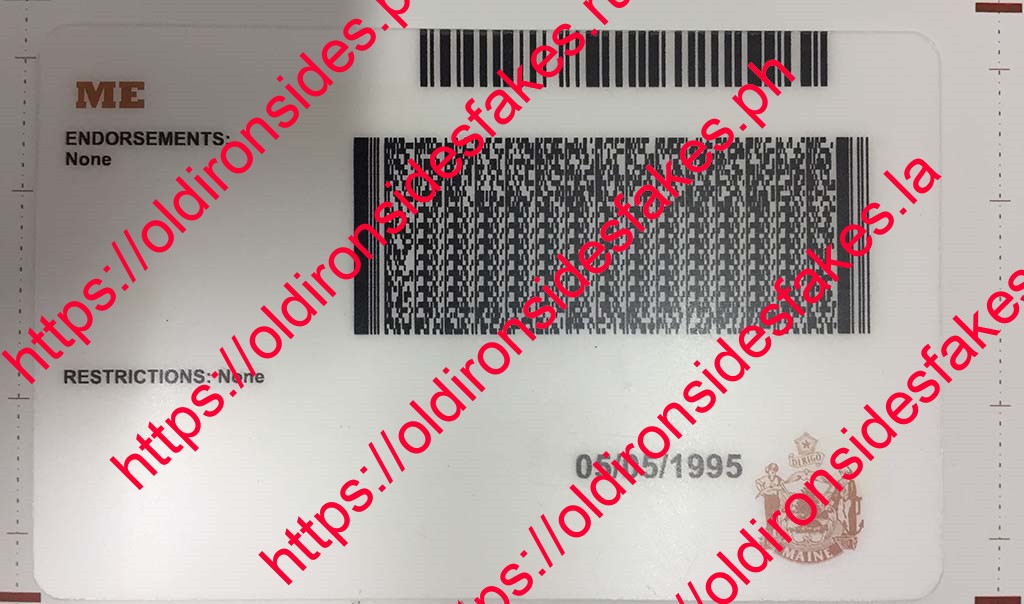 Maine Driver License(Old ME) - Image 6